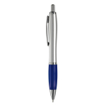 Stylos à bille d'affaires avec Encre Bleue antidérapante Silver&Color couleur bleu deuxième vue