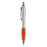 Stylos à bille d'affaires avec Encre Bleue antidérapante Silver&Color couleur rouge deuxième vue