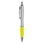 Stylos à bille d'affaires avec Encre Bleue antidérapante Silver&Color couleur jaune deuxième vue