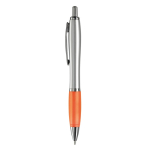Stylos à bille d'affaires avec Encre Bleue antidérapante Silver&Color couleur orange deuxième vue