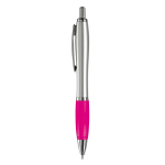 Stylos à bille d'affaires avec Encre Bleue antidérapante Silver&Color couleur rose deuxième vue