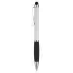 Stylo rotatif en plusieurs couleurs avec pointeur, encre bleue couleur blanc deuxième vue