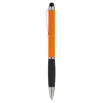 Stylo rotatif en plusieurs couleurs avec pointeur, encre bleue couleur orange deuxième vue
