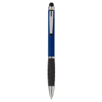 Stylo rotatif en plusieurs couleurs avec pointeur, encre bleue couleur bleu foncé troisième vue
