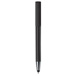 Stylo en plastique avec pointeur et support pour mobile à encre bleue couleur noir deuxième vue