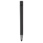 Stylo en plastique avec pointeur et support pour mobile à encre bleue couleur noir quatrière vue