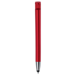 Stylo en plastique avec pointeur et support pour mobile à encre bleue couleur rouge quatrière vue