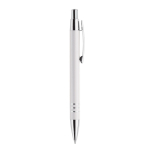 Stylo en aluminium avec étui assorti en forme de tube couleur blanc cinquième vue