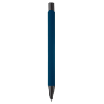 Stylo en aluminium avec revêtement en caoutchouc de plusieurs couleurs couleur bleu ultramarine quatrière vue