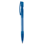 Stylo en plastique fabriqué en Allemagne à encre bleue rechargeable couleur bleu transparent troisième vue