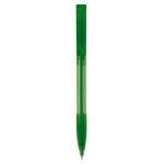 Stylo en plastique fabriqué en Allemagne à encre bleue rechargeable couleur vert transparent deuxième vue