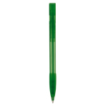 Stylo en plastique fabriqué en Allemagne à encre bleue rechargeable couleur vert transparent quatrière vue