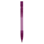 Stylo en plastique fabriqué en Allemagne à encre bleue rechargeable couleur violet transparent quatrière vue