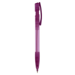 Stylo en plastique fabriqué en Allemagne à encre bleue rechargeable couleur violet transparent cinquième vue