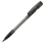 Stylo en plastique fabriqué en Allemagne à encre bleue rechargeable couleur noir transparent