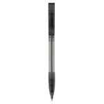 Stylo en plastique fabriqué en Allemagne à encre bleue rechargeable couleur noir transparent deuxième vue