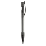 Stylo en plastique fabriqué en Allemagne à encre bleue rechargeable couleur noir transparent cinquième vue