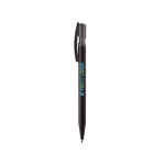 Stylo transparent en plastique avec toucher doux fabriqué en UE vue principale