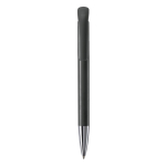 Stylo à bille en plastique mate fabriqué dans l’UE, encre bleue couleur noir deuxième vue