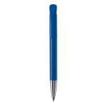 Stylo à bille en plastique mate fabriqué dans l’UE, encre bleue couleur bleu roi deuxième vue