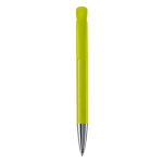 Stylo à bille en plastique mate fabriqué dans l’UE, encre bleue couleur vert lime
