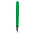 Stylo transparent en plastique avec pointe métallique, UE, encre bleue couleur vert transparent quatrière vue