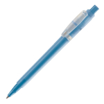 Stylo en plastique mat fabriqué dans l’UE avec recharge à encre bleue couleur bleu