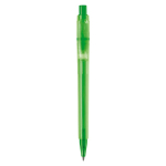 Stylo en plastique mat fabriqué dans l’UE avec recharge à encre bleue couleur vert deuxième vue