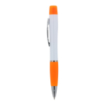 Stylo rotatif avec surligneur sur le dessus couleur orange