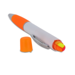 Stylo rotatif avec surligneur sur le dessus couleur orange sixième vue