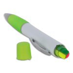 Stylo rotatif avec surligneur sur le dessus couleur vert clair sixième vue
