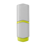Mini marqueur blanc avec des détails colorés et encres de couleurs couleur jaune deuxième vue