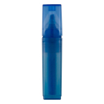 Marqueur en RPET bleu transparent avec encres de différentes couleurs couleur bleu deuxième vue