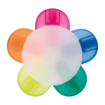 Marqueur en forme de fleur avec 5 couleurs disponibles couleur blanc deuxième vue