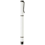 Stylo en métal avec encre bleue et marqueur jaune 2 en 1 couleur blanc cinquième vue