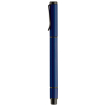 Stylo en métal avec encre bleue et marqueur jaune 2 en 1 couleur bleu foncé