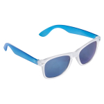Lunettes de soleil néon avec montures effet glacé protection UV400 couleur bleu transparent