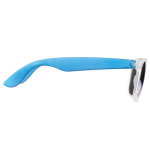 Lunettes de soleil néon avec montures effet glacé protection UV400 couleur bleu transparent deuxième vue
