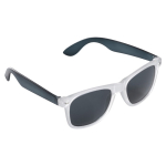 Lunettes de soleil néon avec montures effet glacé protection UV400 couleur noir transparent