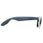 Lunettes de soleil néon avec montures effet glacé protection UV400 couleur noir transparent deuxième vue
