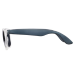 Lunettes de soleil néon avec montures effet glacé protection UV400 couleur noir transparent troisième vue