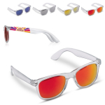 Lunettes de soleil transparentes montures colorées protection UV400
