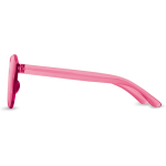 Lunettes de soleil rétro de même tonalité pastel UV400 couleur rose deuxième vue