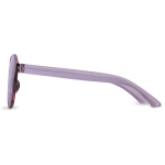 Lunettes de soleil rétro de même tonalité pastel UV400 couleur violet troisième vue
