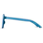 Lunettes de soleil rétro de même tonalité pastel UV400 couleur bleu ciel troisième vue
