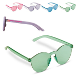 Lunettes de soleil rétro de même tonalité pastel UV400