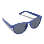 Lunettes de soleil en paille de blé de différentes couleurs UV400 couleur bleu