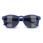 Lunettes de soleil en paille de blé de différentes couleurs UV400 couleur bleu deuxième vue