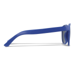 Lunettes de soleil en paille de blé de différentes couleurs UV400 couleur bleu troisième vue