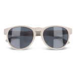 Lunettes de soleil en paille de blé de différentes couleurs UV400 couleur jaune deuxième vue